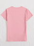 'Pray All Day' Short Sleeve Print T-Shirt - Celes Fashion